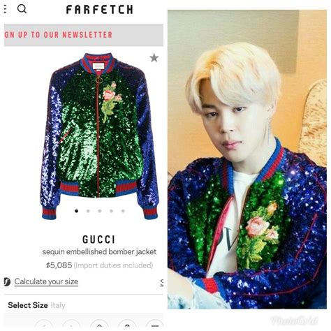 jimin gucci tiger jacket
